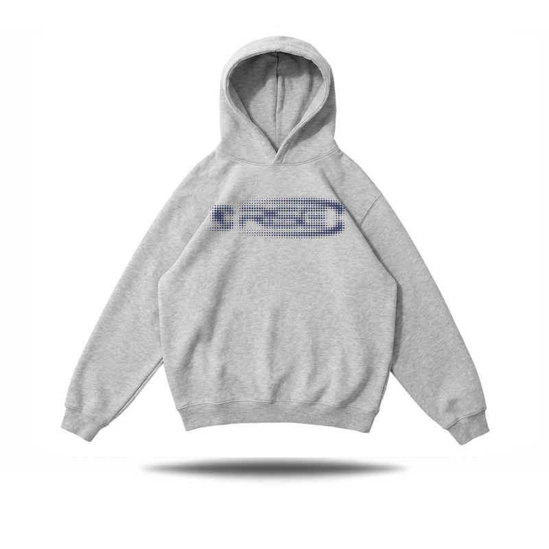 Glitch Hoodie Grey + Navy
