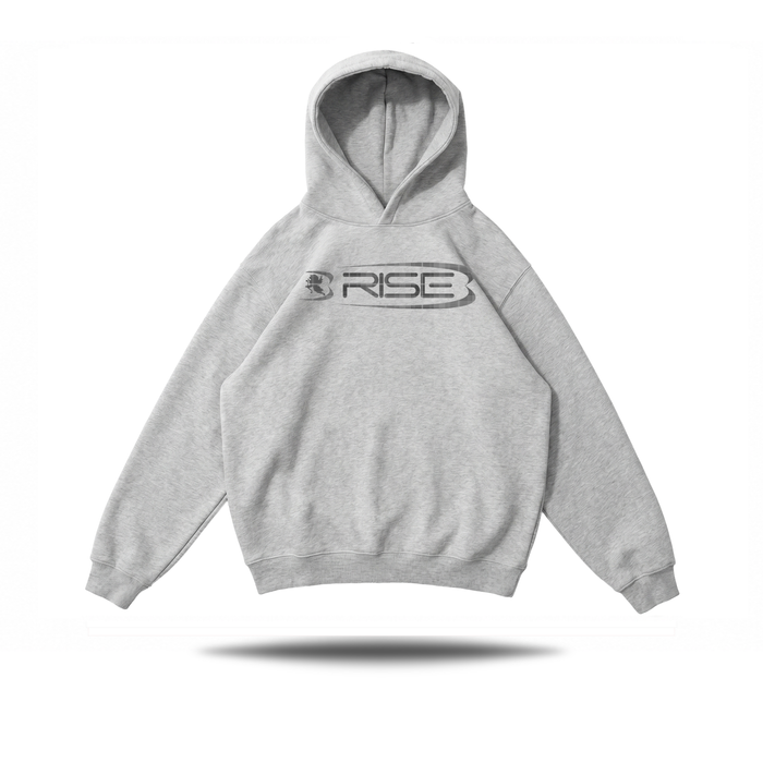 Plaid Boxy Hoodie, Grey