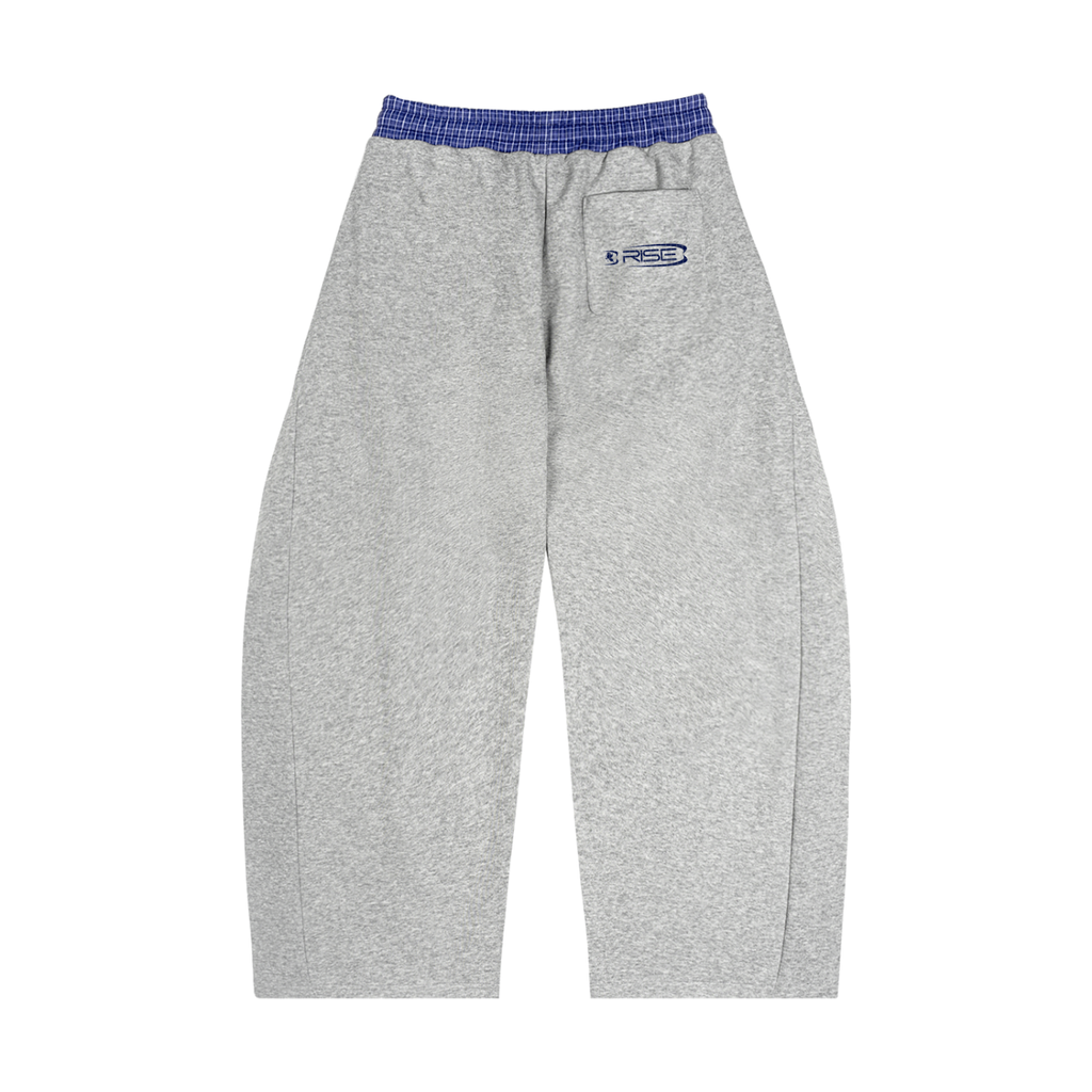 Plaid Barrel/baggy Trackies