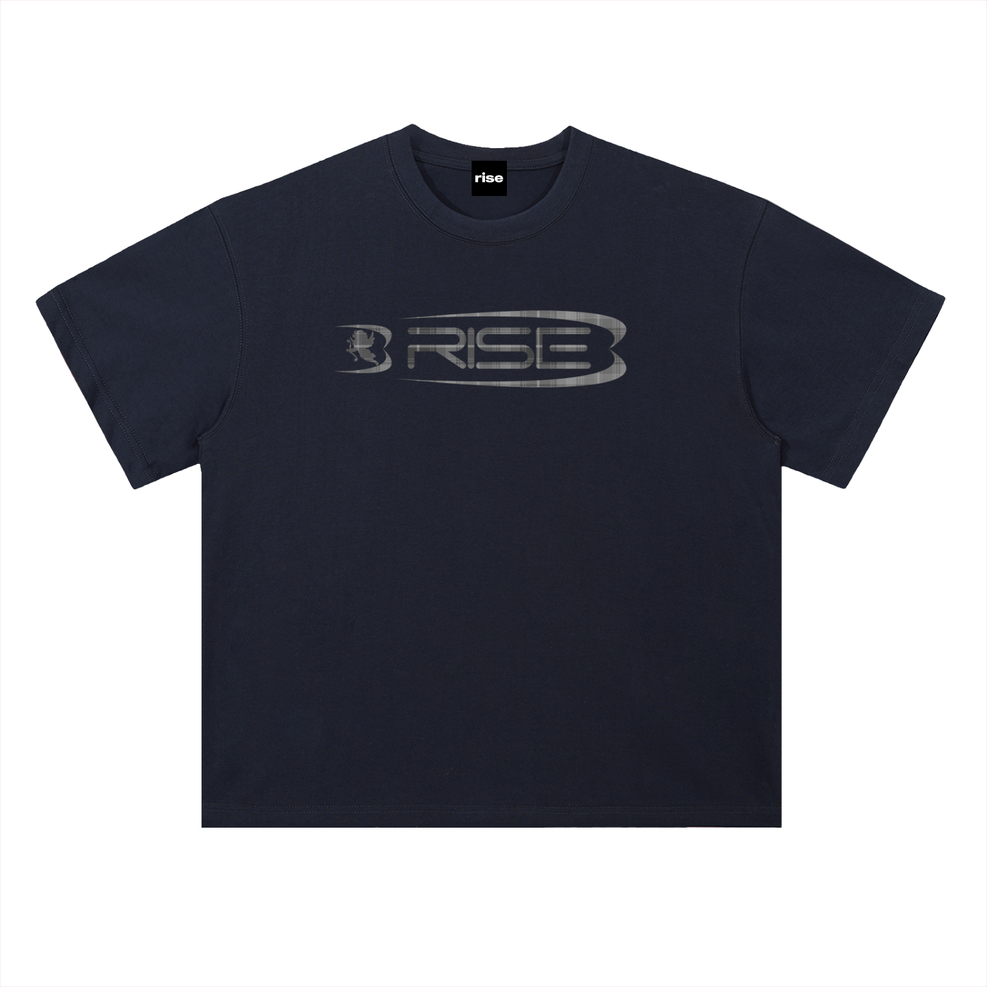 Plaid Tee, Navy
