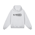 Glitch Hoodie, Light Grey + Black