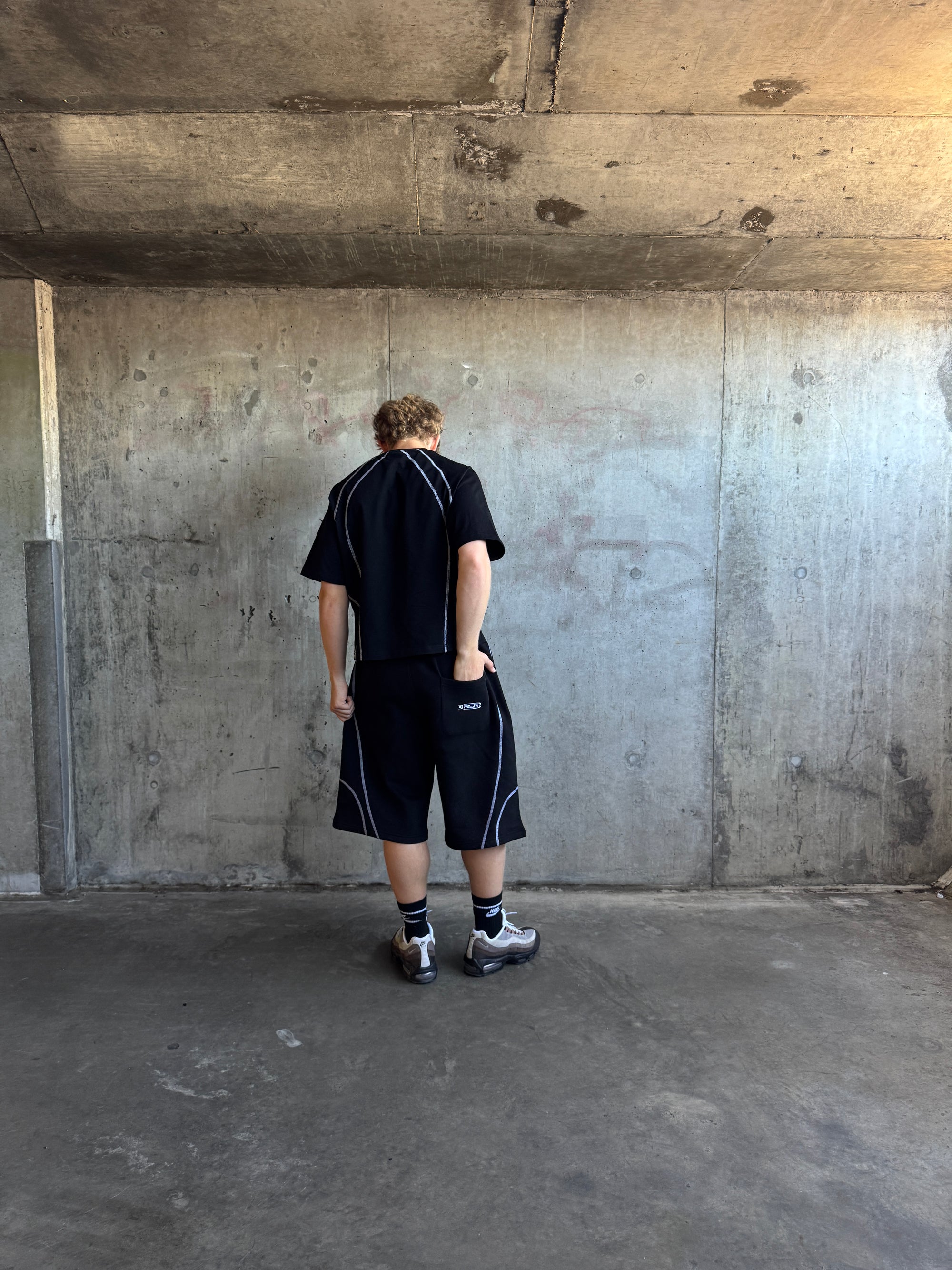 Contrast Tee, Black