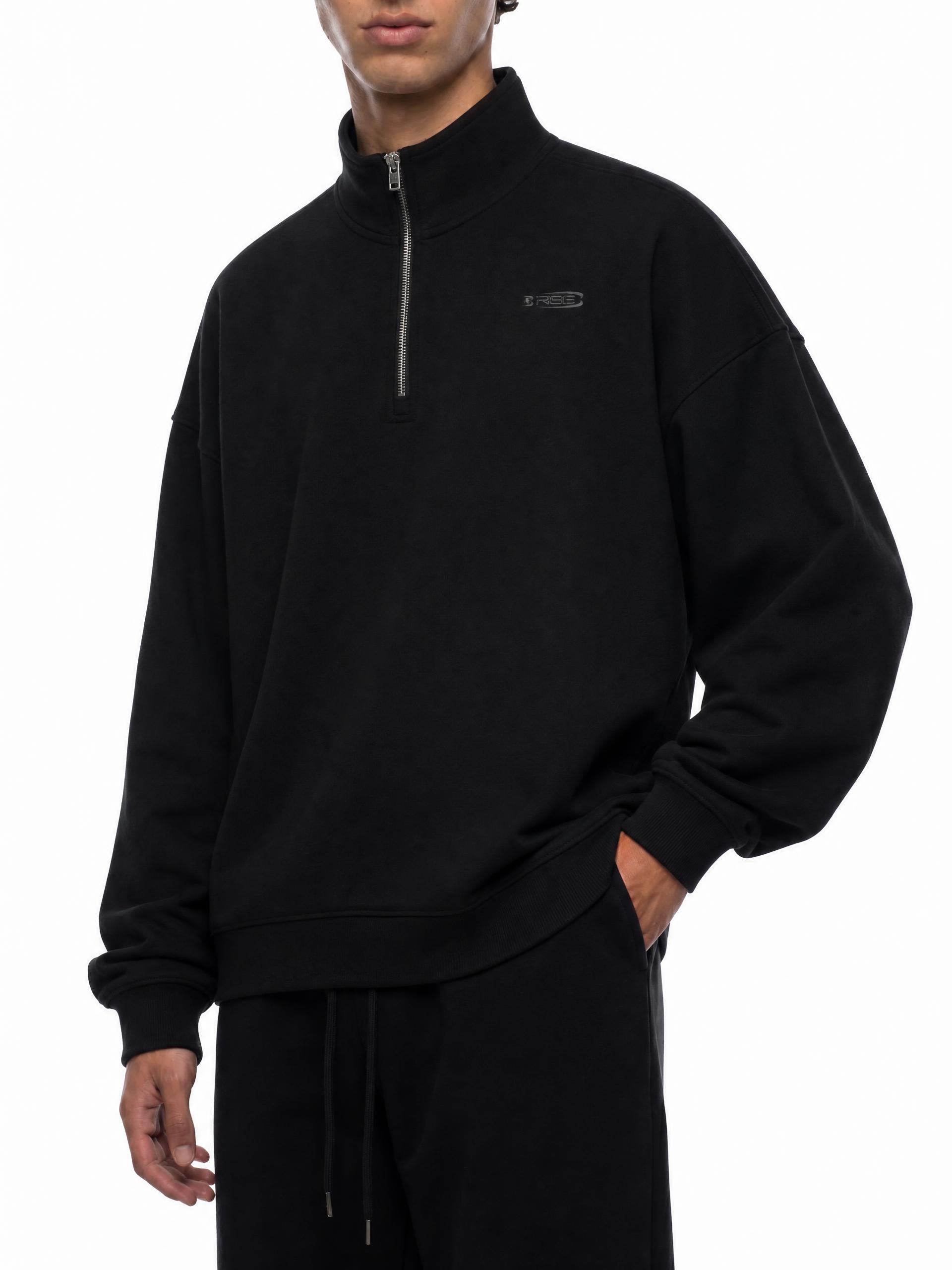 Quarter-Zip Black