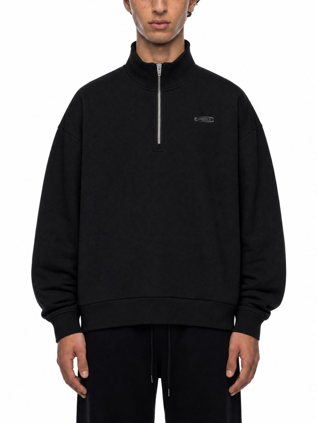 Quarter-Zip Black