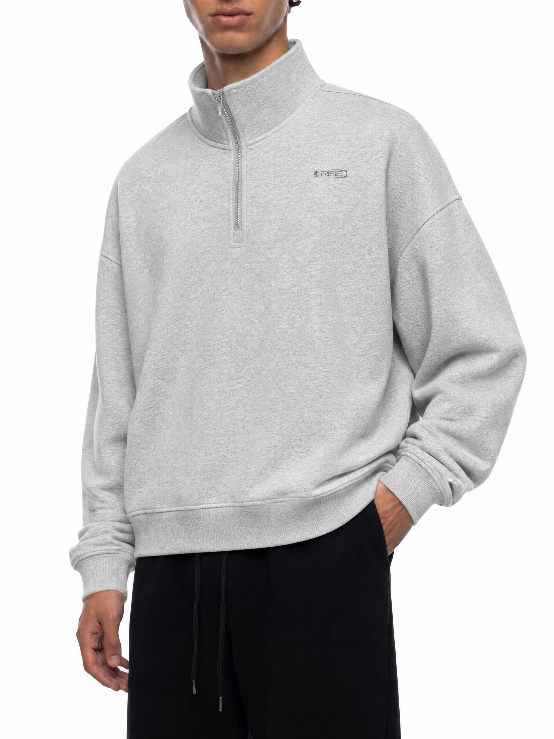 Quarter-Zip, Grey