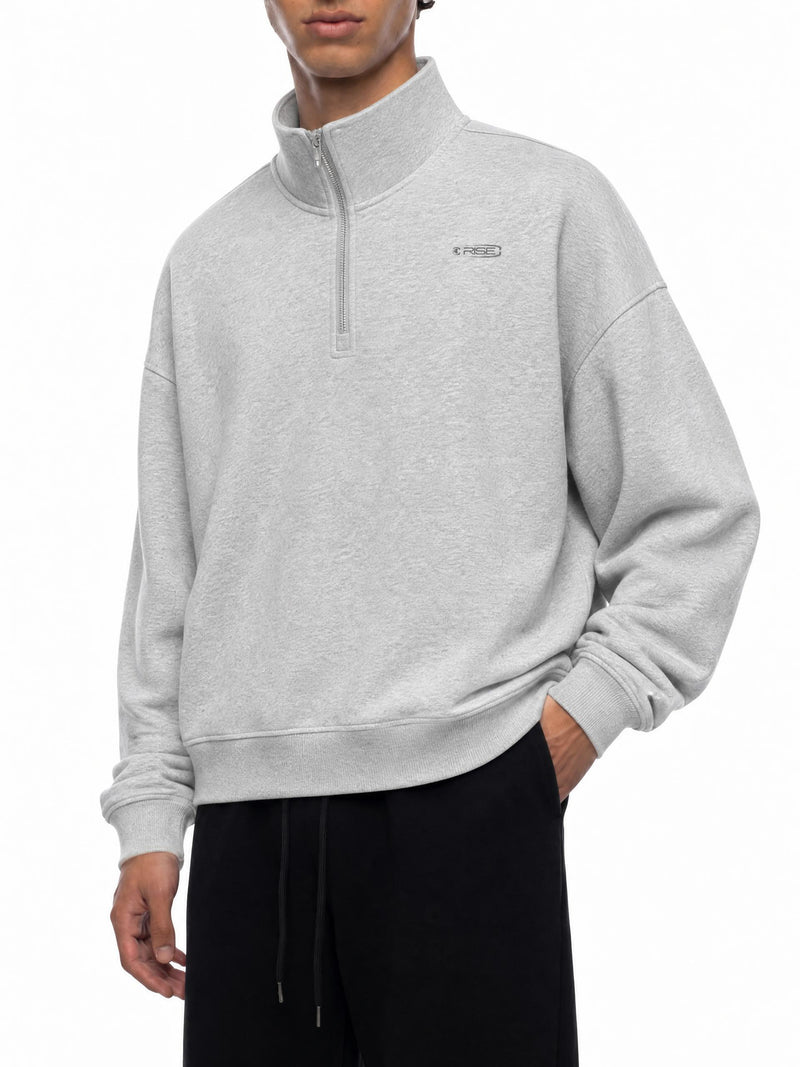 Quarter-Zip, Grey