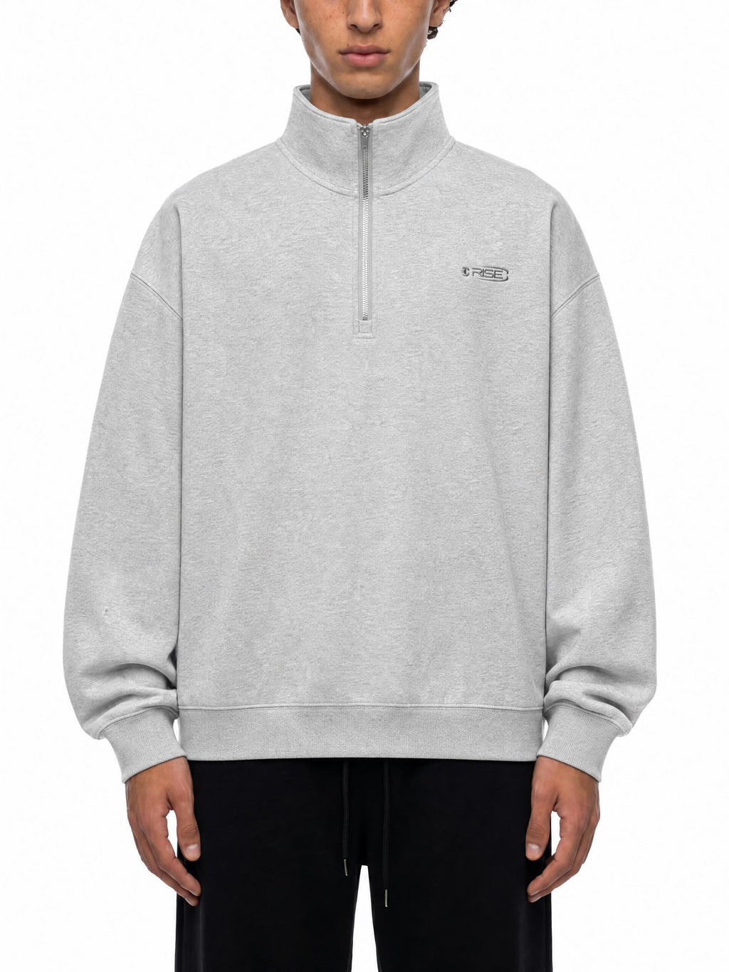 Quarter-Zip, Grey