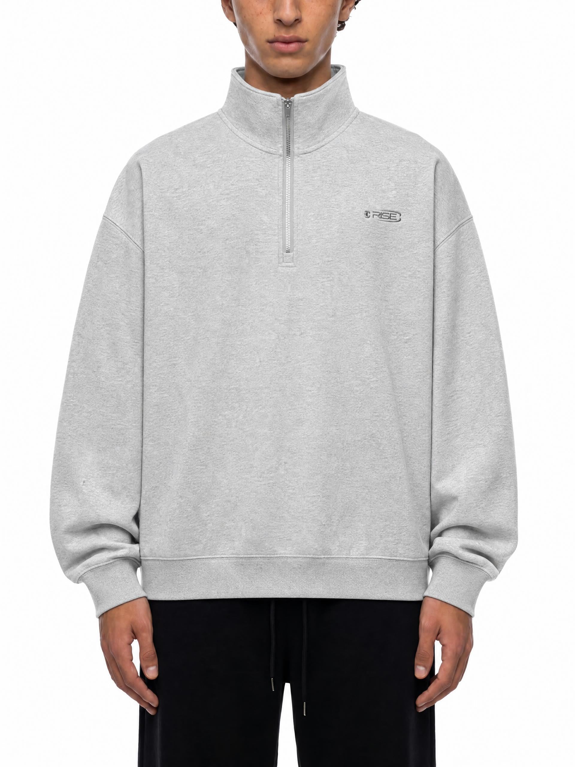 Quarter-Zip, Grey