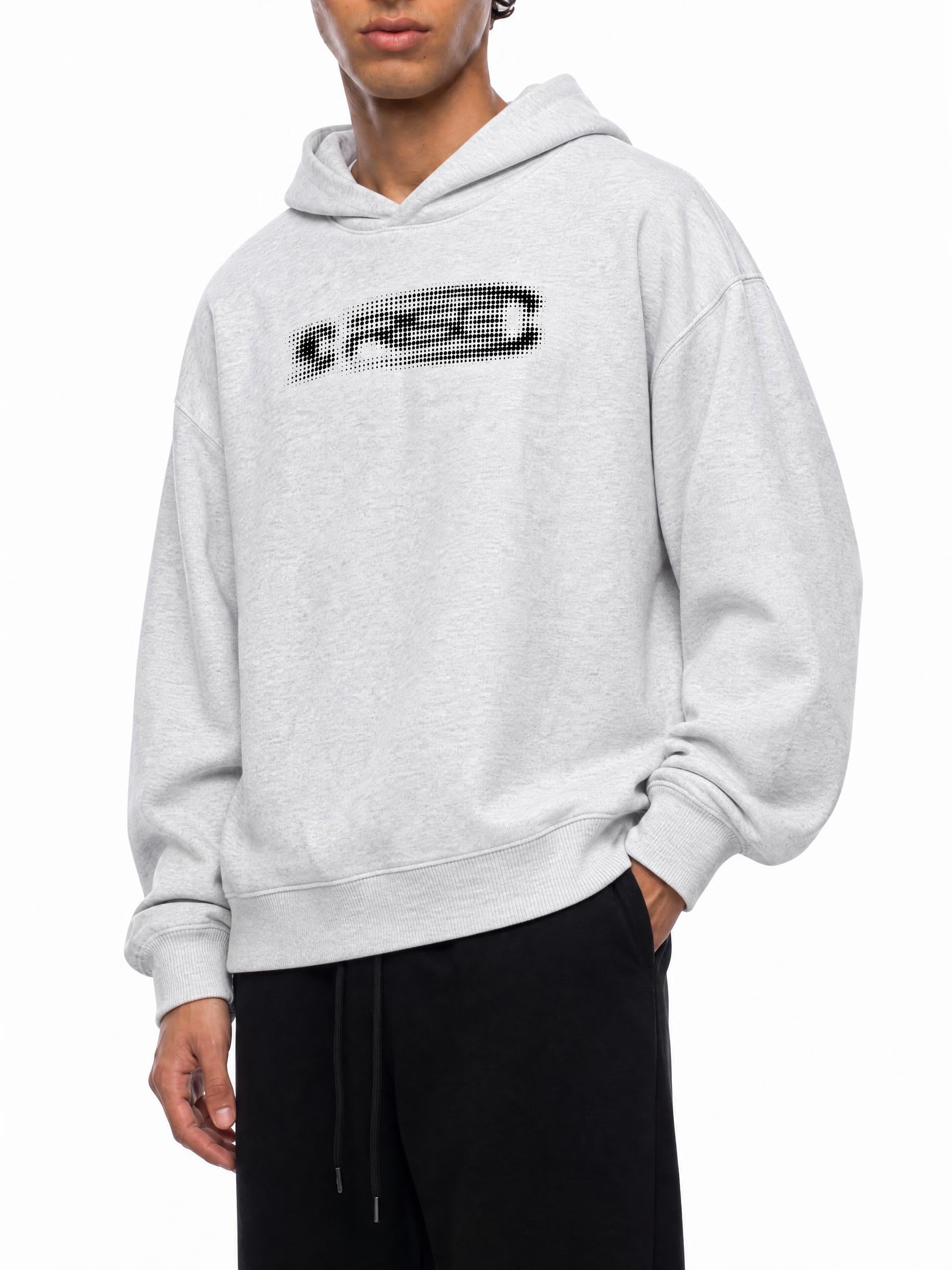 Glitch Hood Grey, Black