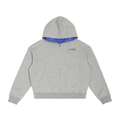 Plaid Boxy Zip Hoodie, Black
