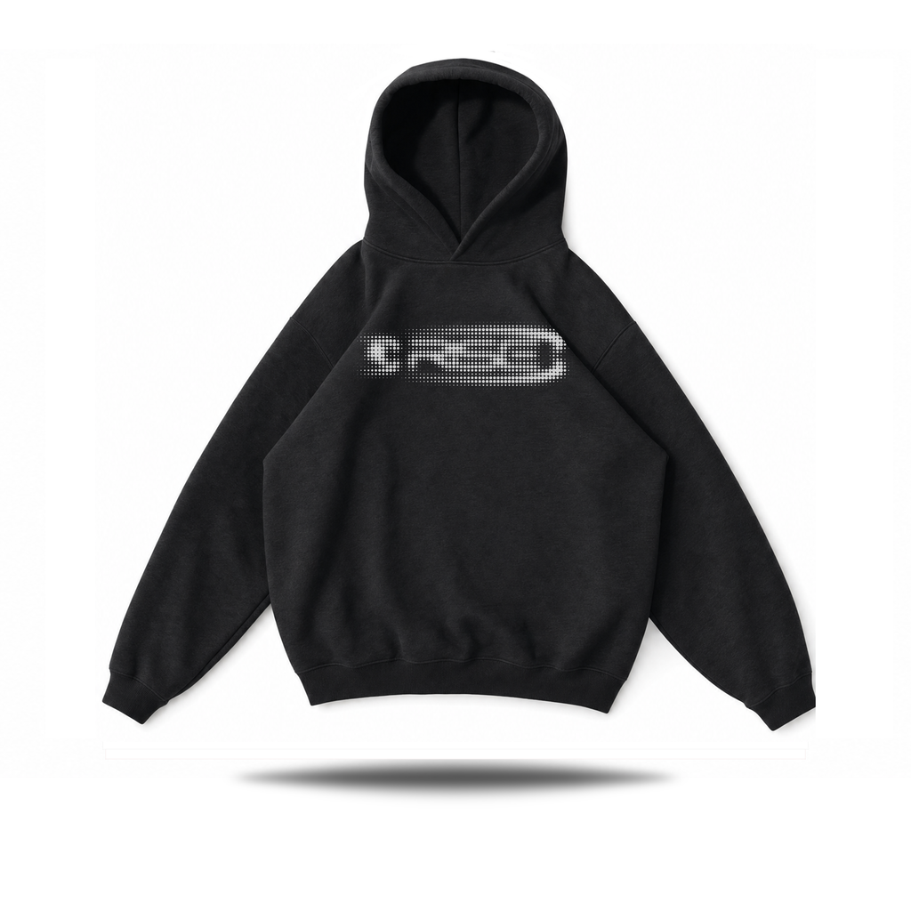 Glitch Hood Black, White