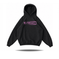Glitch Hood Black, Pink