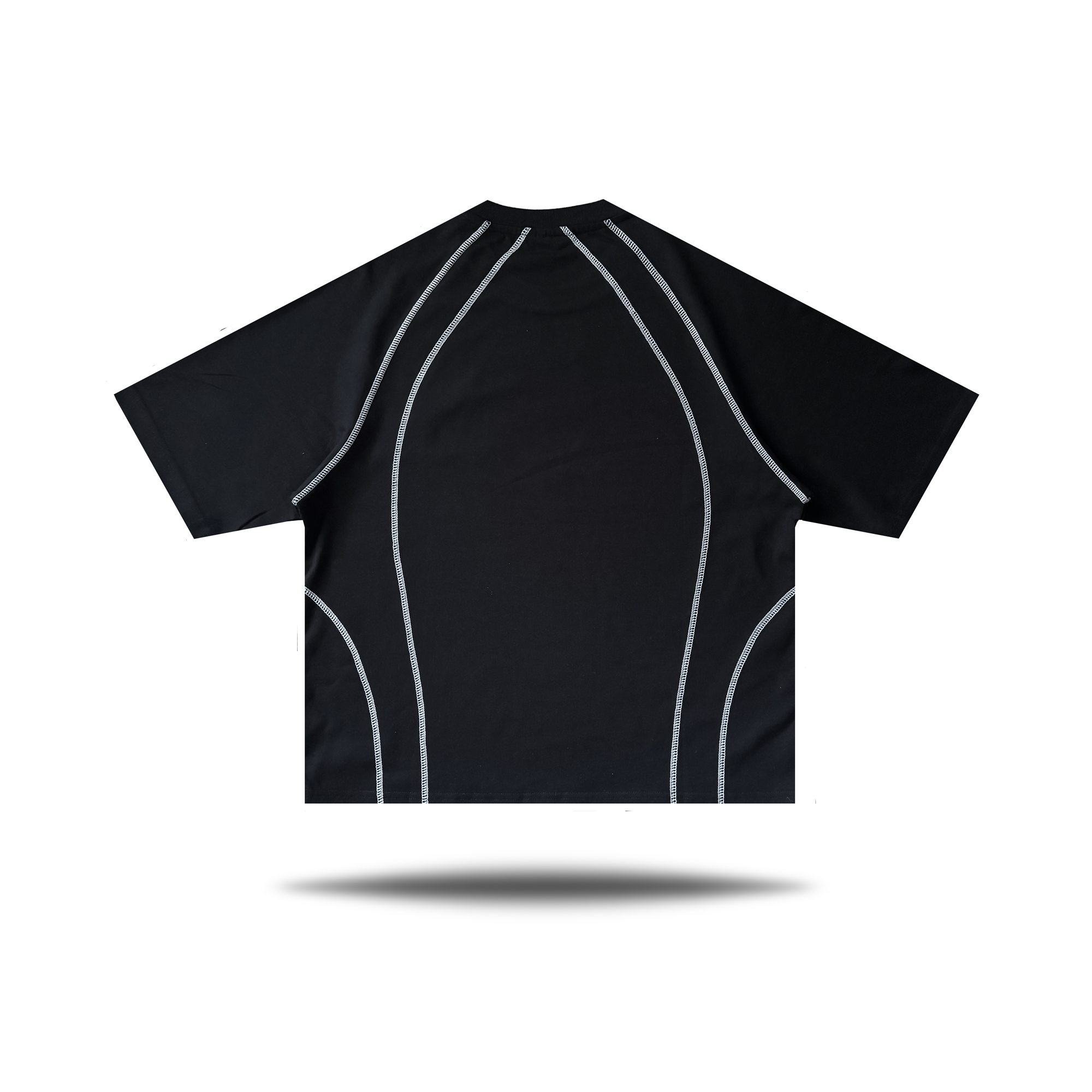 Contrast Tee, Black