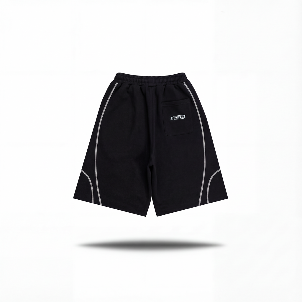 Contrast Shorts, Black
