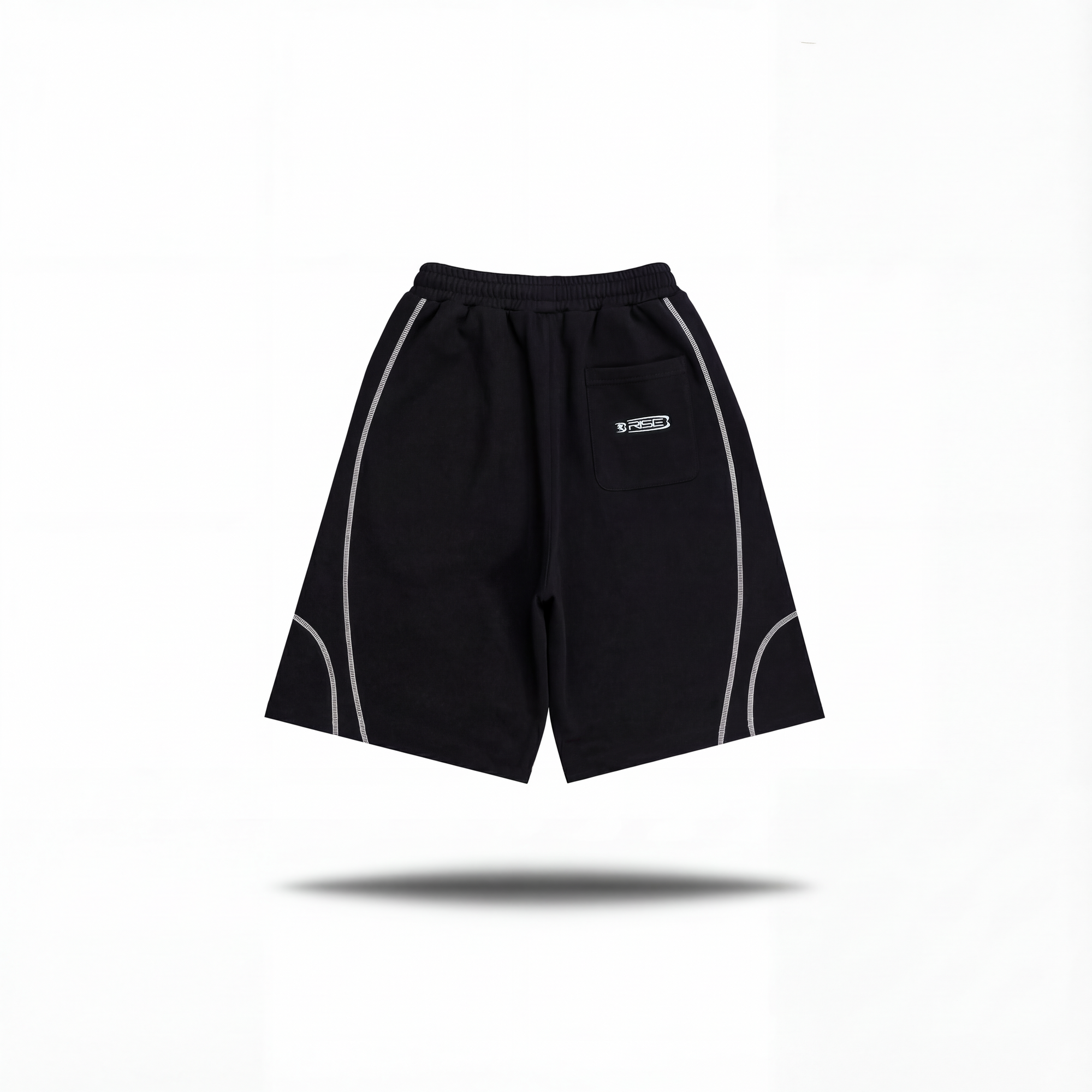 Contrast Shorts, Black