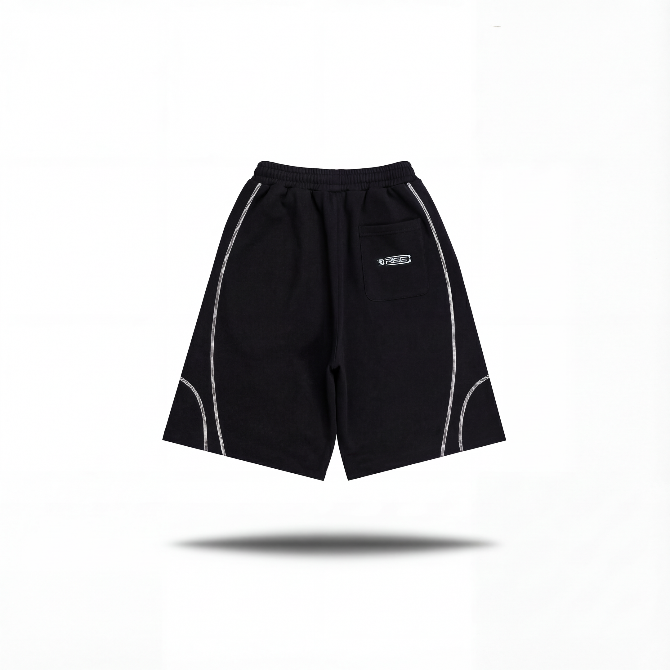 Contrast Shorts, Black