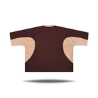 Panel Tee, in Brown