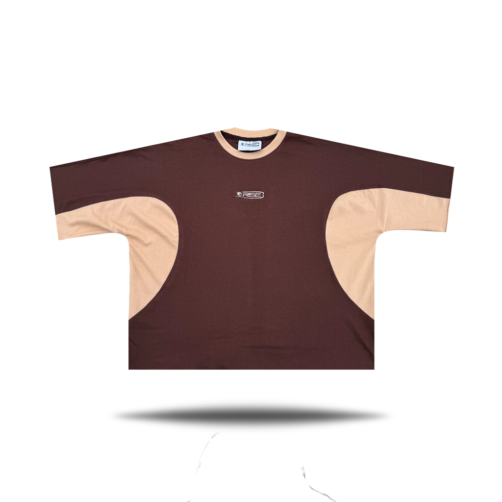 Panel Tee, in Brown