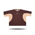 Panel Tee, in Brown