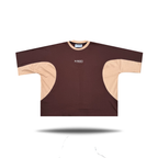 Panel Tee, in Brown