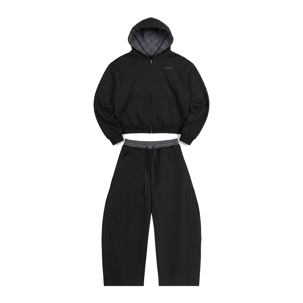 Plaid Tracksuit Bundle, Black