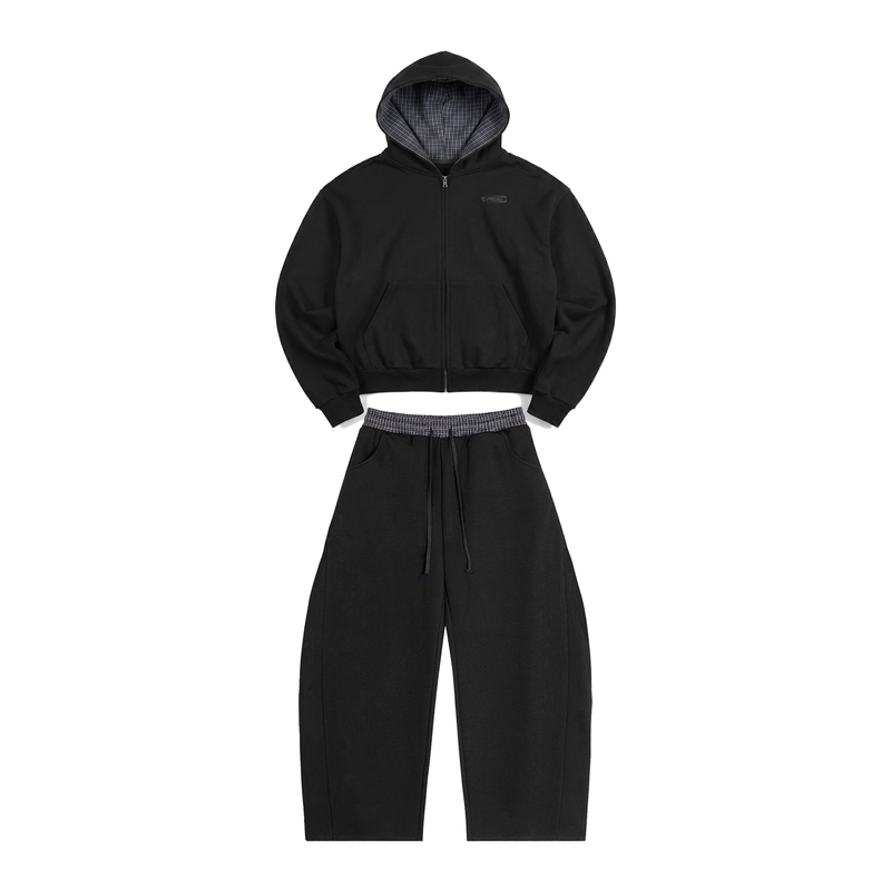 Plaid Tracksuit Bundle, Black