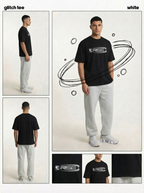Glitch Tee, Black + White