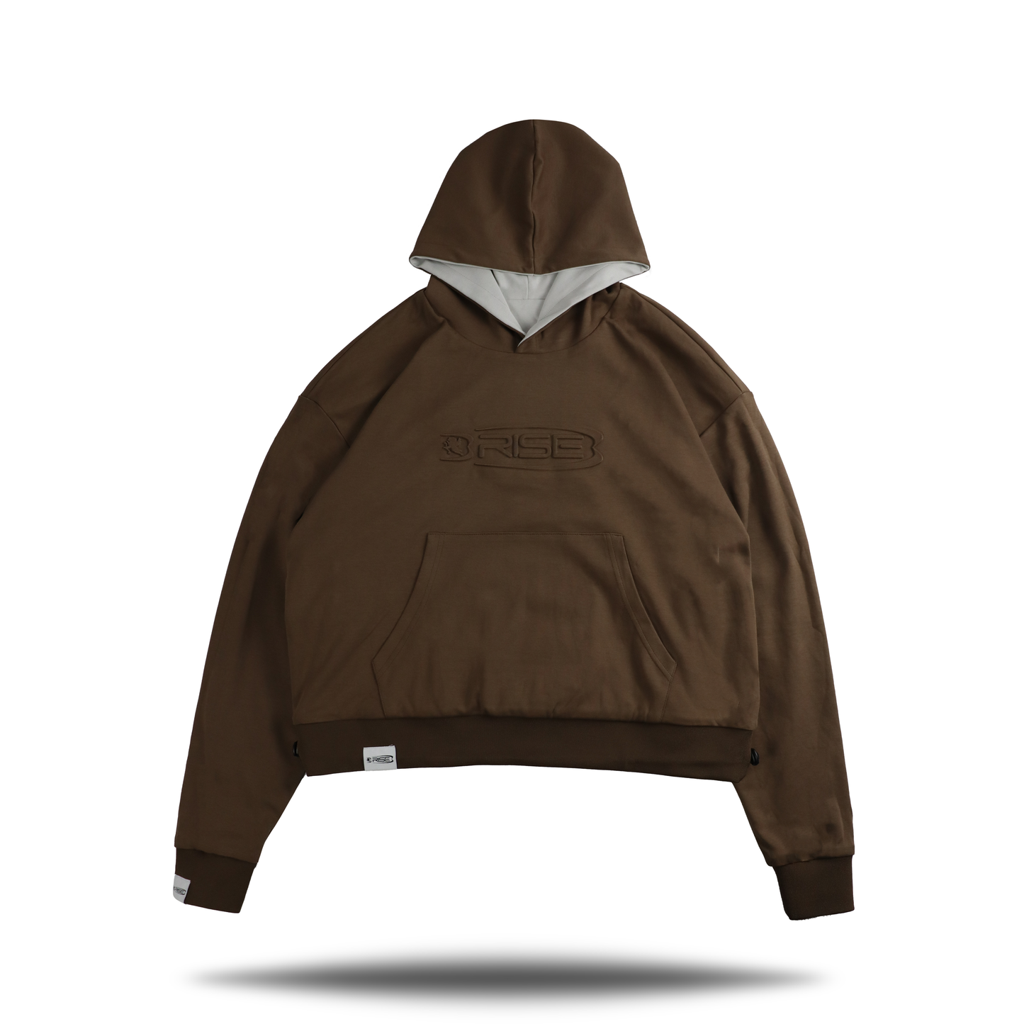 Reversible Hoodie, Grey + Brown