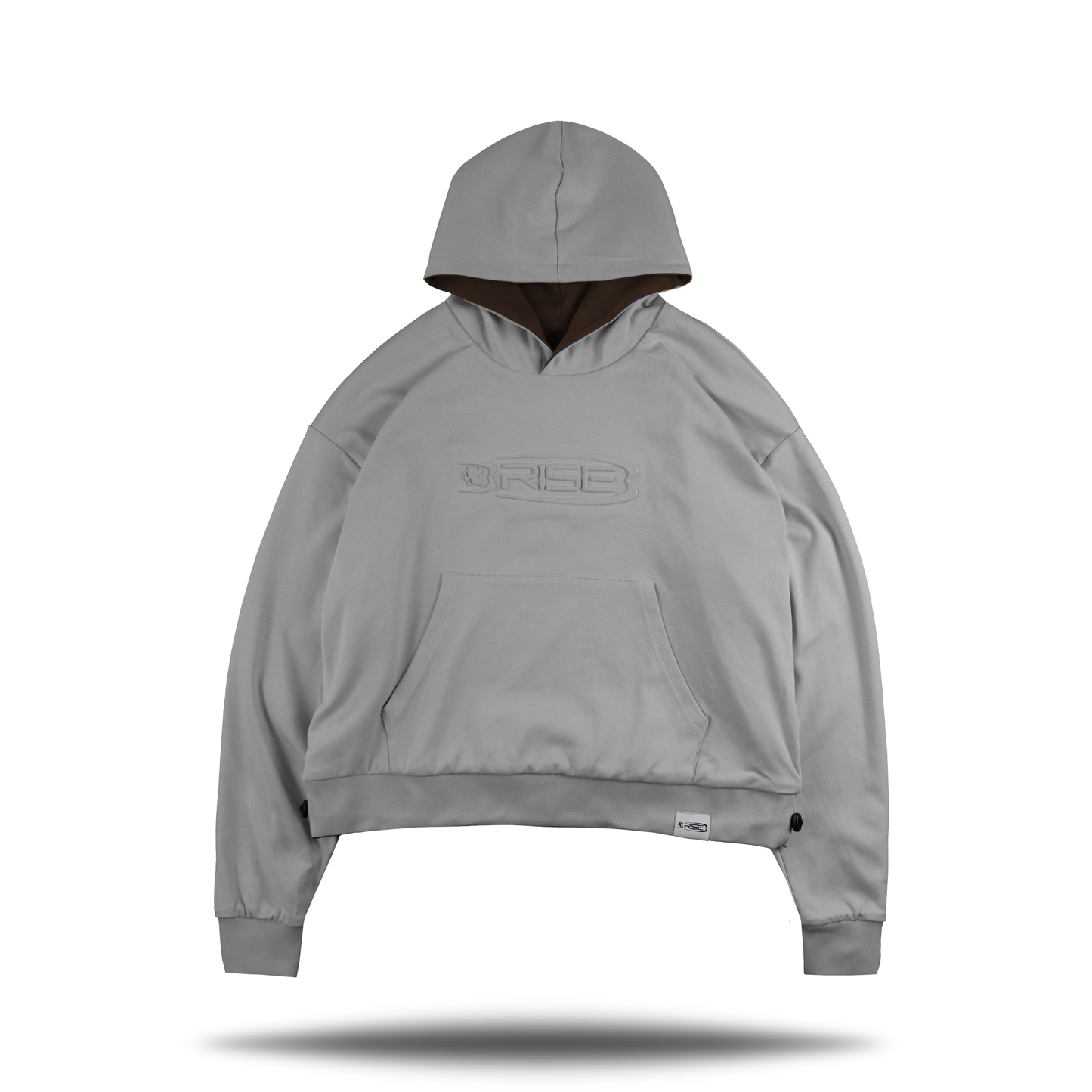 Reversible Hoodie, Grey + Brown