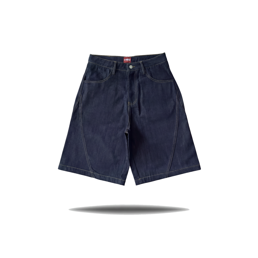 Raw Denim Jorts, Indigo