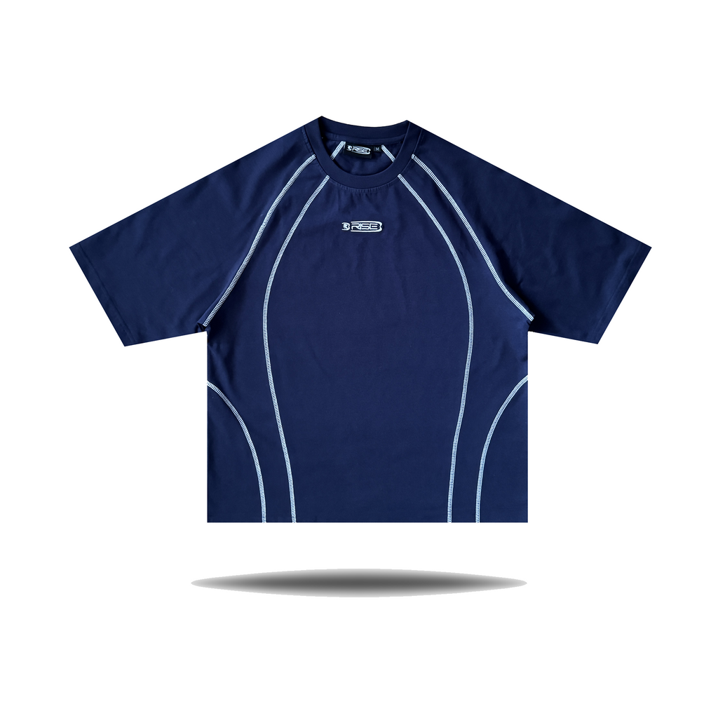 Contrast Tee, Navy