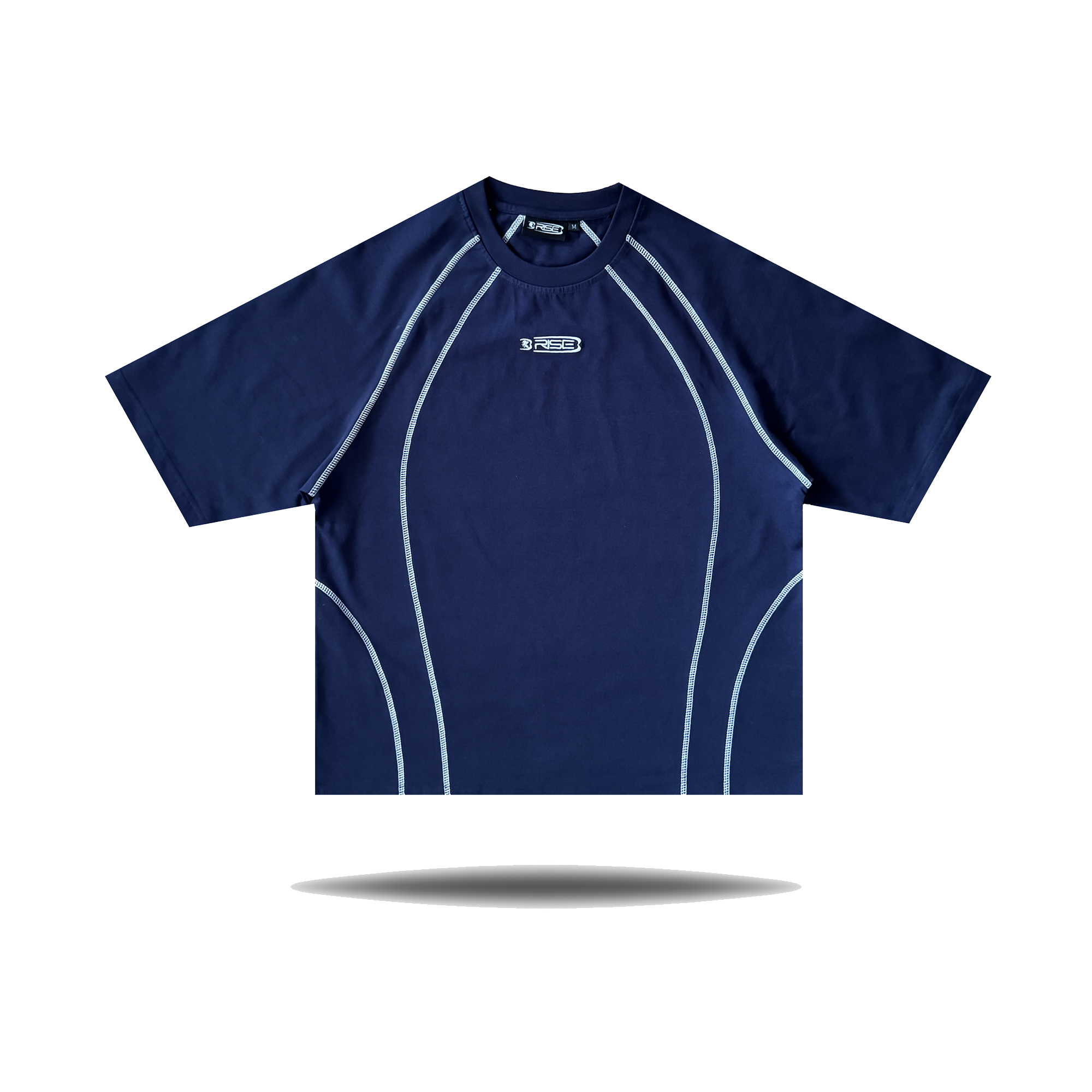 Contrast Tee, Navy