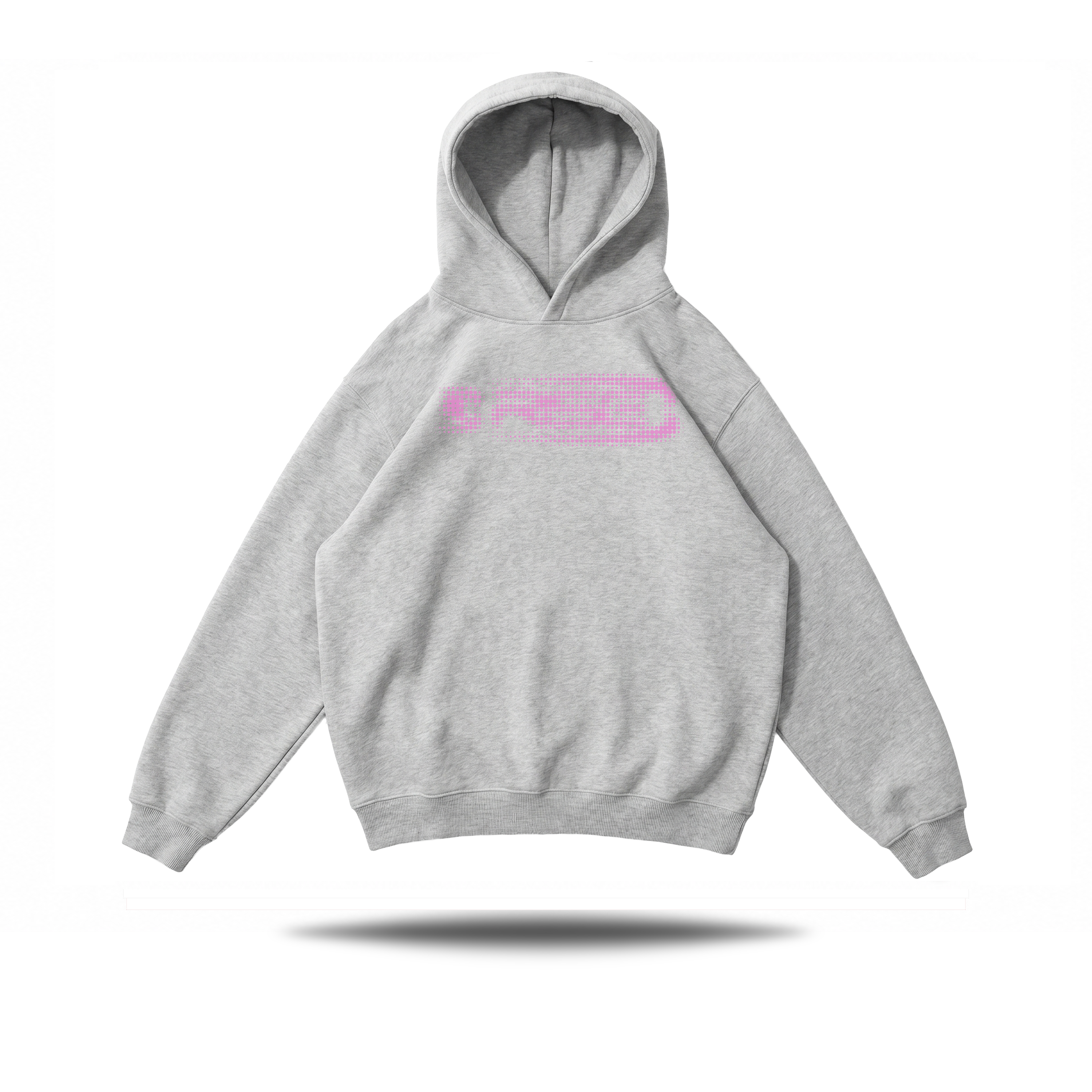 Glitch Grey Hood, Pink