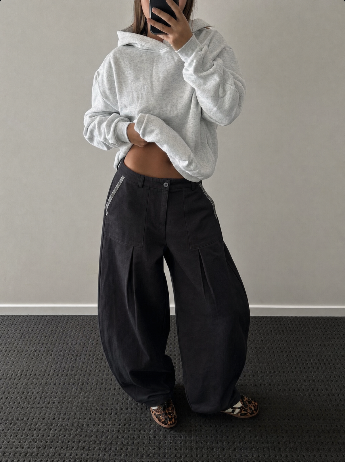 Balloon Plaid Pant