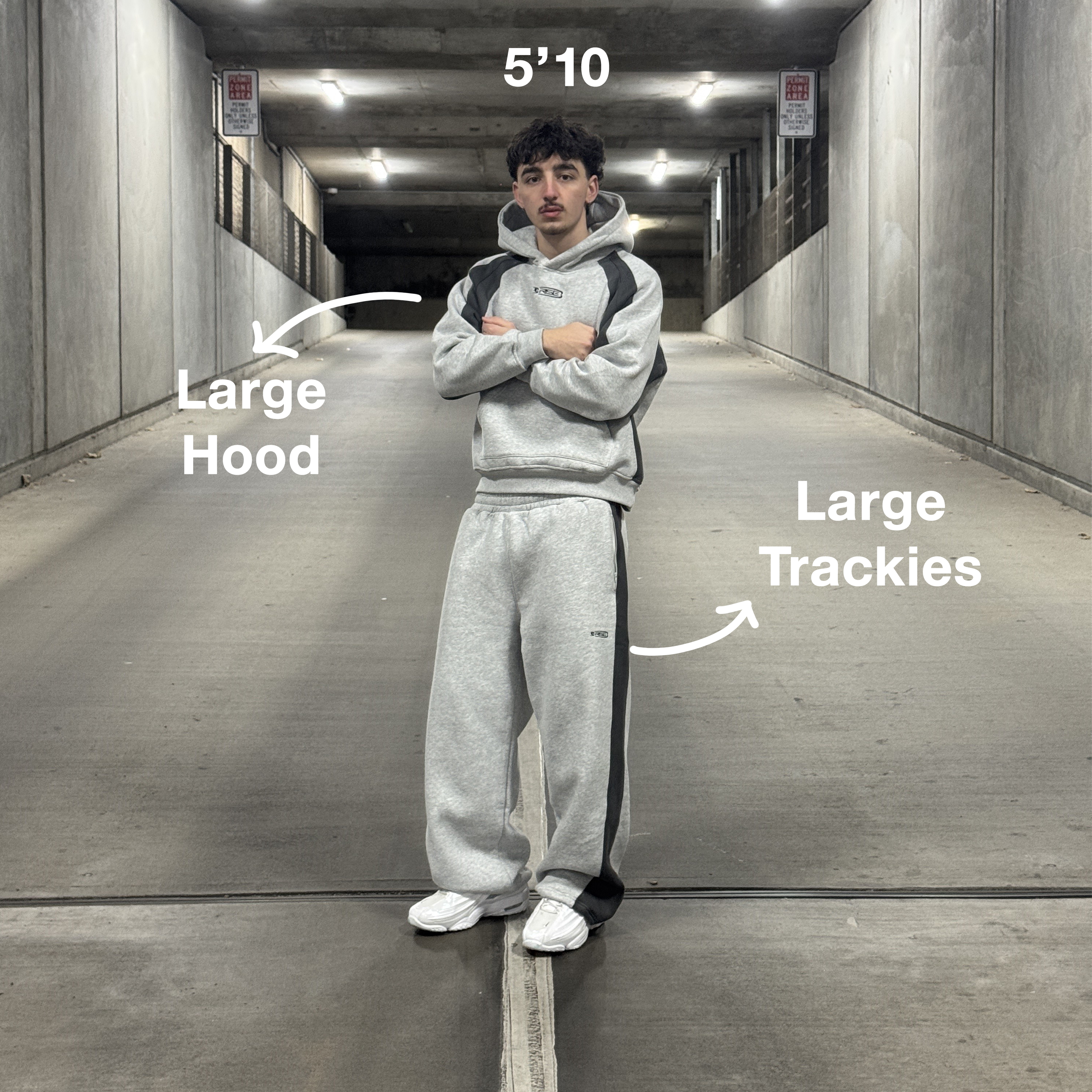 Overcast Trackies, Grey