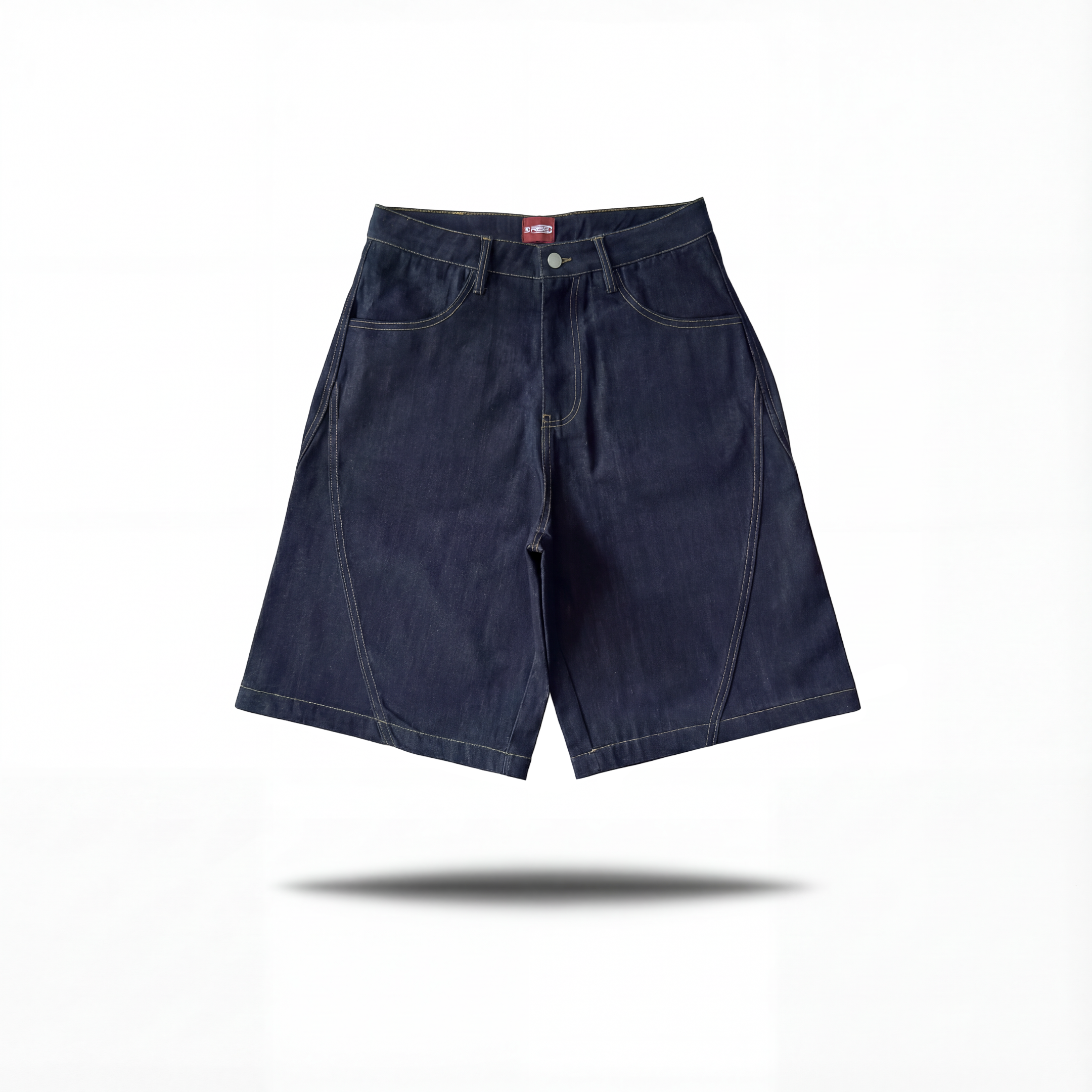 Raw Denim Jorts, Indigo