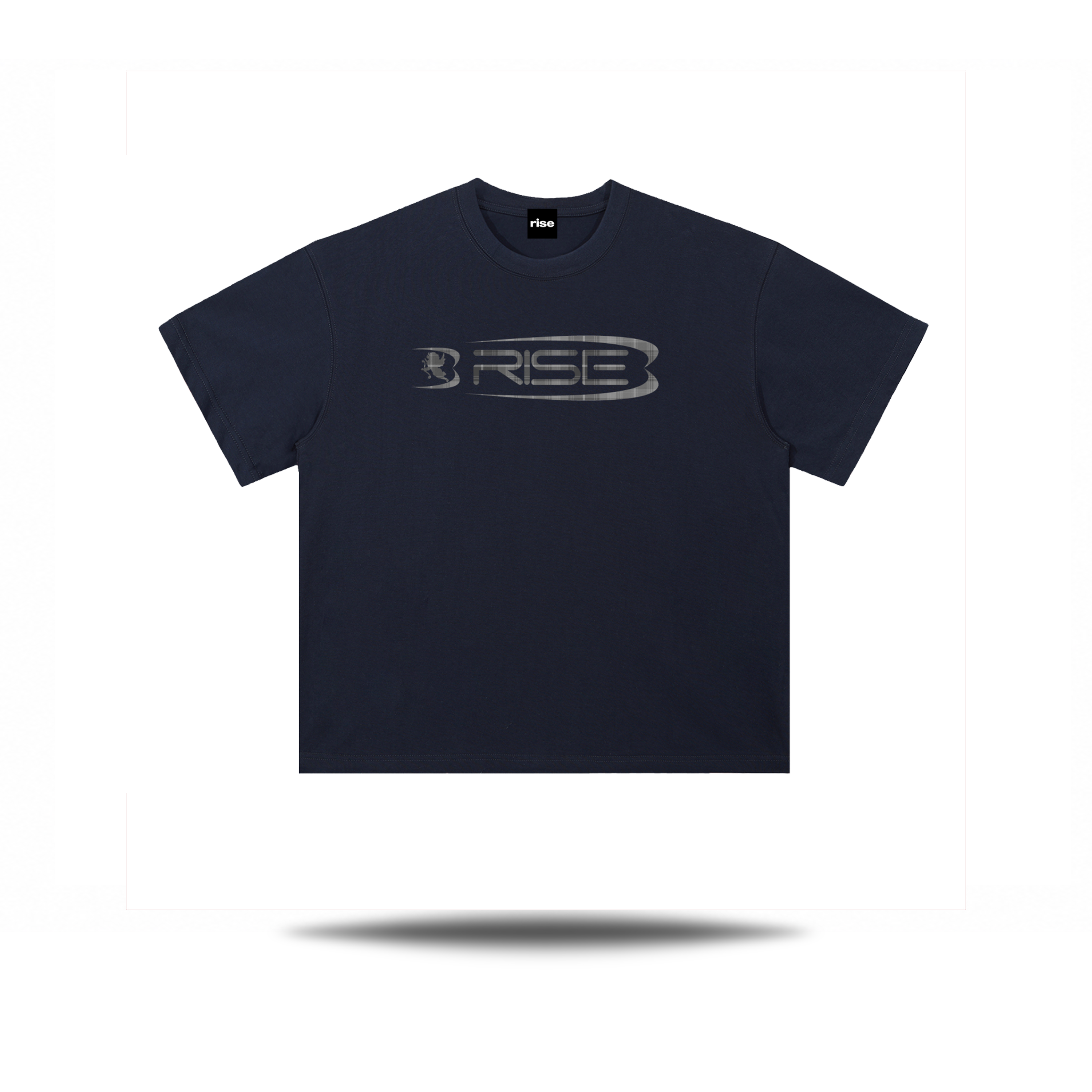 Plaid Tee, Navy