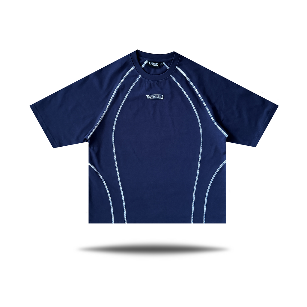 Contrast Tee, Navy