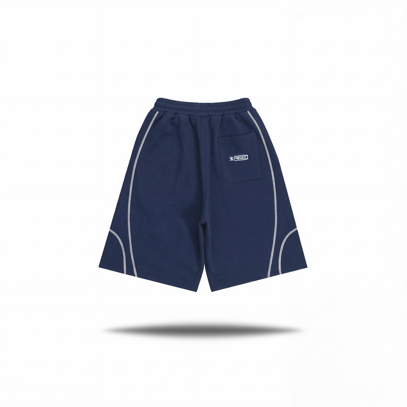 Contrast Shorts, Navy