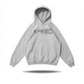 Plaid Boxy Hoodie, Grey