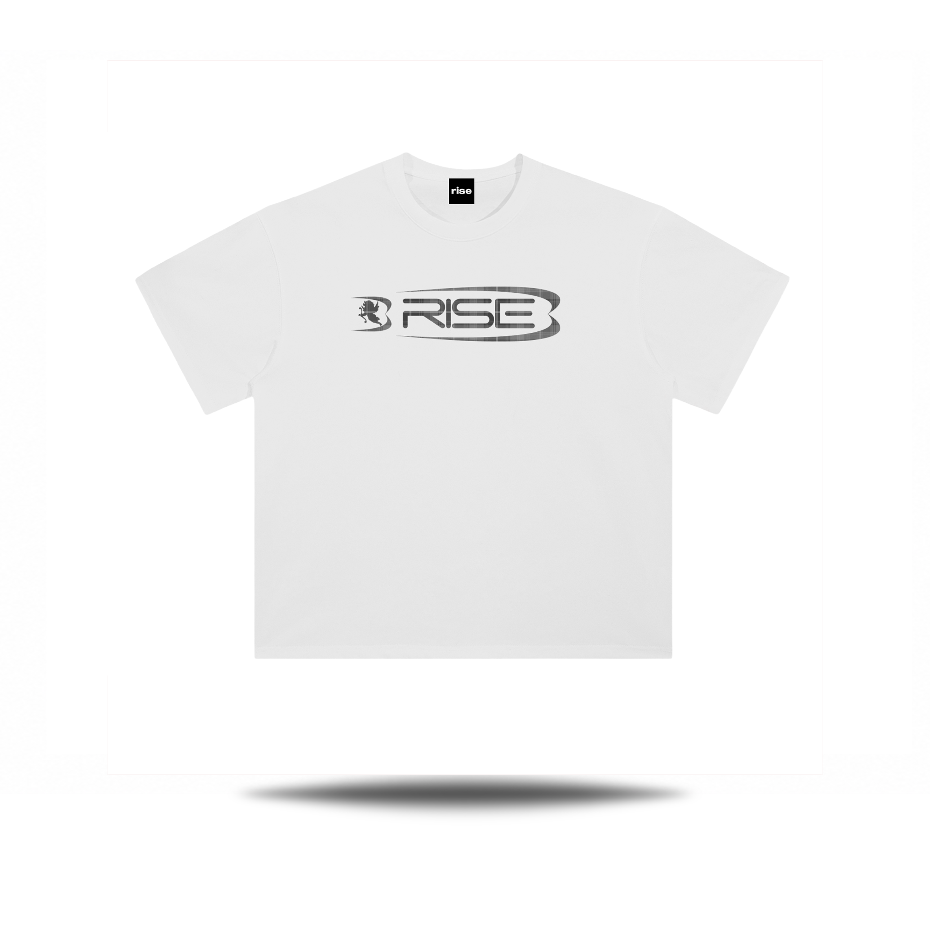 Plaid Tee, White